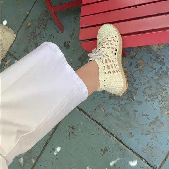 Celine White Espadrilles With Caning - Picture 4 of 6